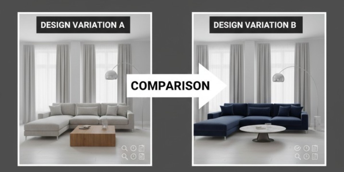 How 3D Furniture Rendering Helps Designers Compare Design Variations