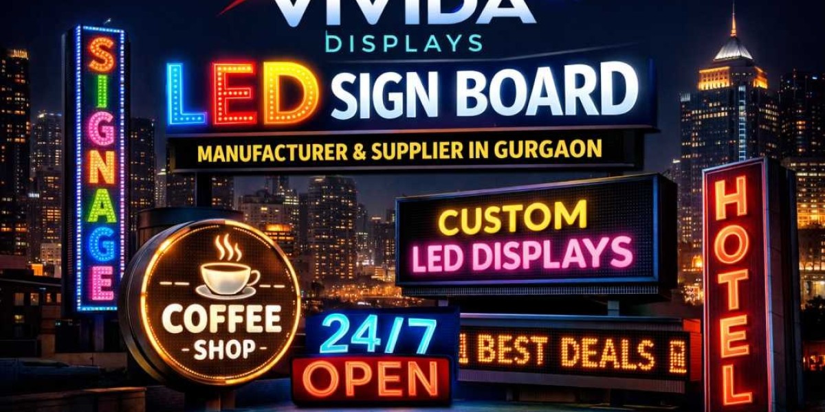 LED Sign Board Manufacturer and Supplier in Gurgaon – Vivida Displays