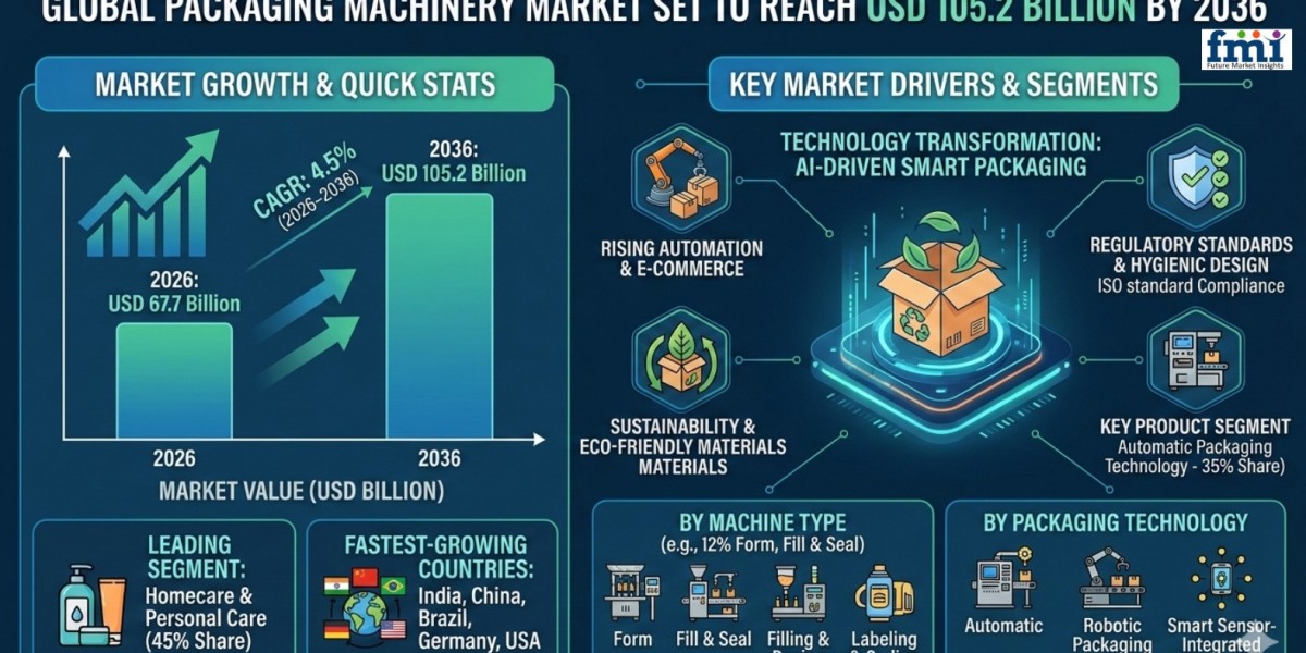 Packaging Machinery Market Set to Reach USD 105.2 Billion by 2036