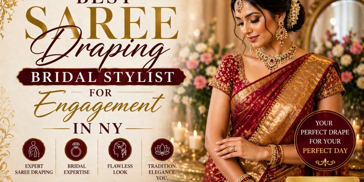 Best Saree Draping Bridal Stylist for Engagement in NY