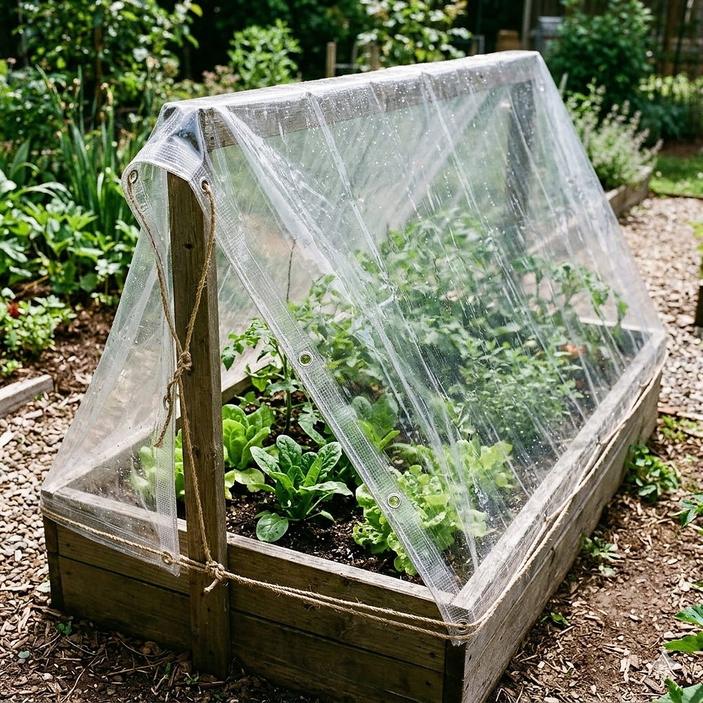 Clear Tarpaulin Uses For Garden Protection