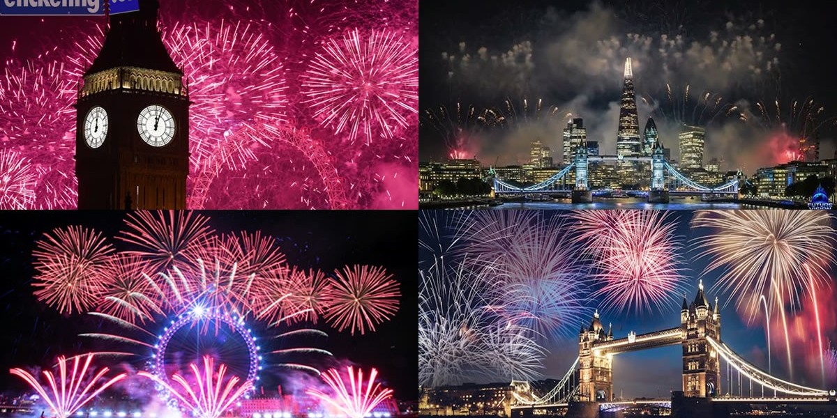 London New Year Eve Fireworks Welcome 2027 Worldwide