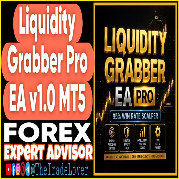 Liquidity Grabber Pro EA v1.0 MT5 + Presets (Works on Build 5836) | Forex Robot | MT5 Expert Advisor - The Trade Lovers