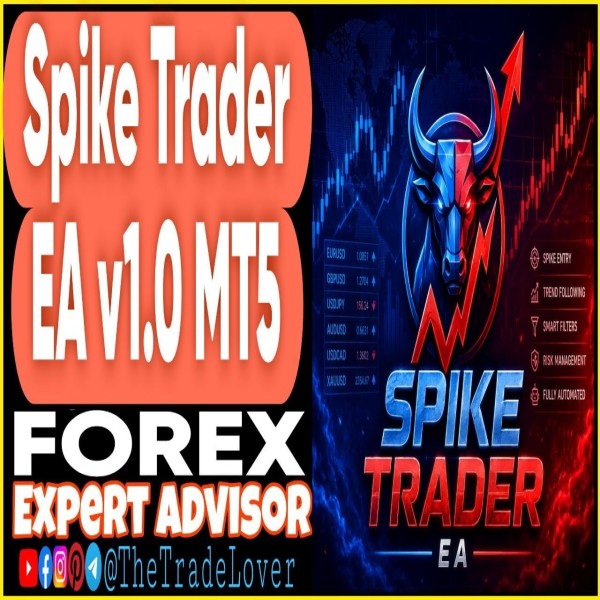 Spike Trader EA v1.0 MQ5 Source Code (Works on Build 5836) | Forex Robot | MT5 Expert Advisor - The Trade Lovers