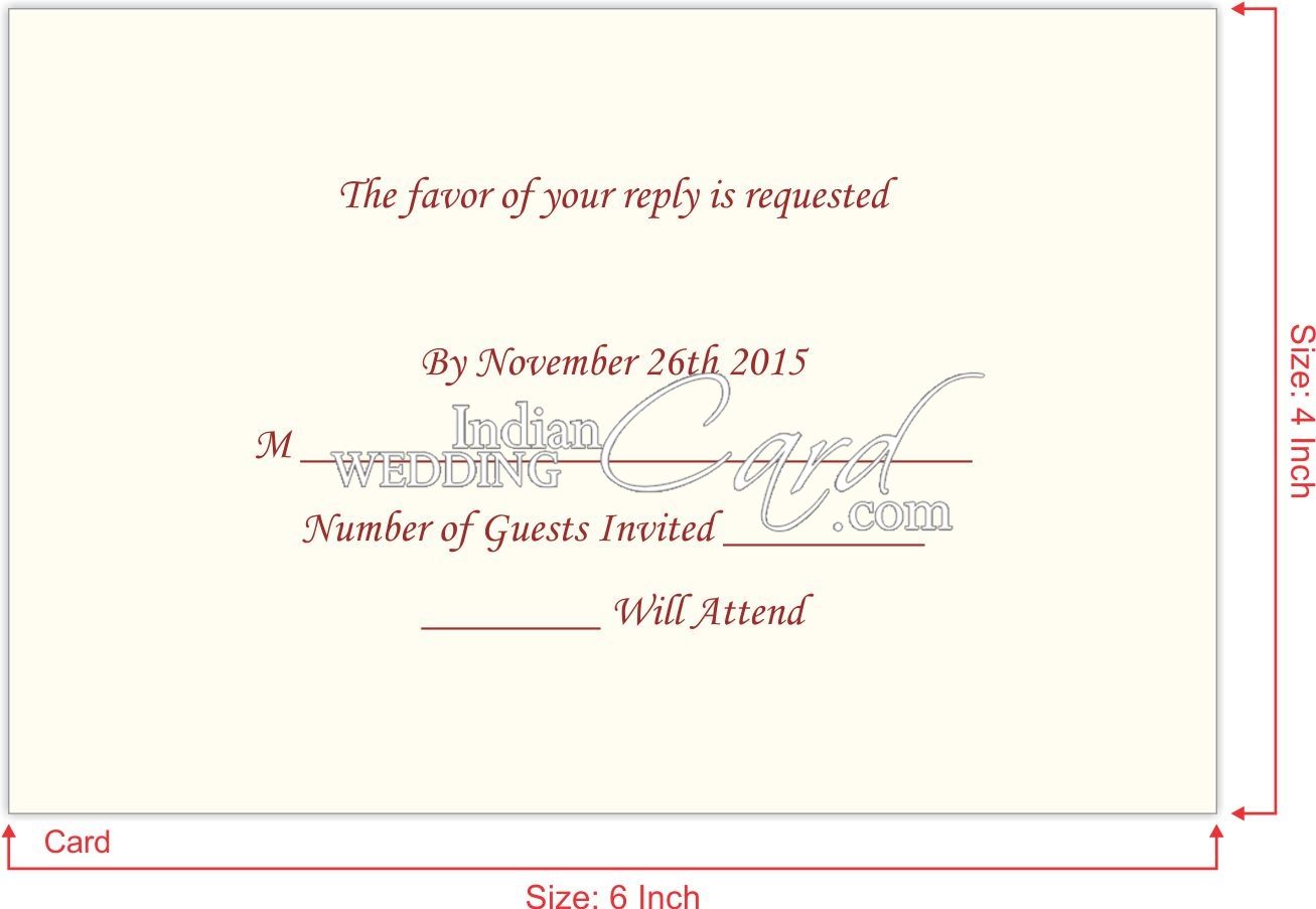 Stop Using Old Wedding Invitations? RSVP Cards Are Trending | Indian Wedding Card's Blog