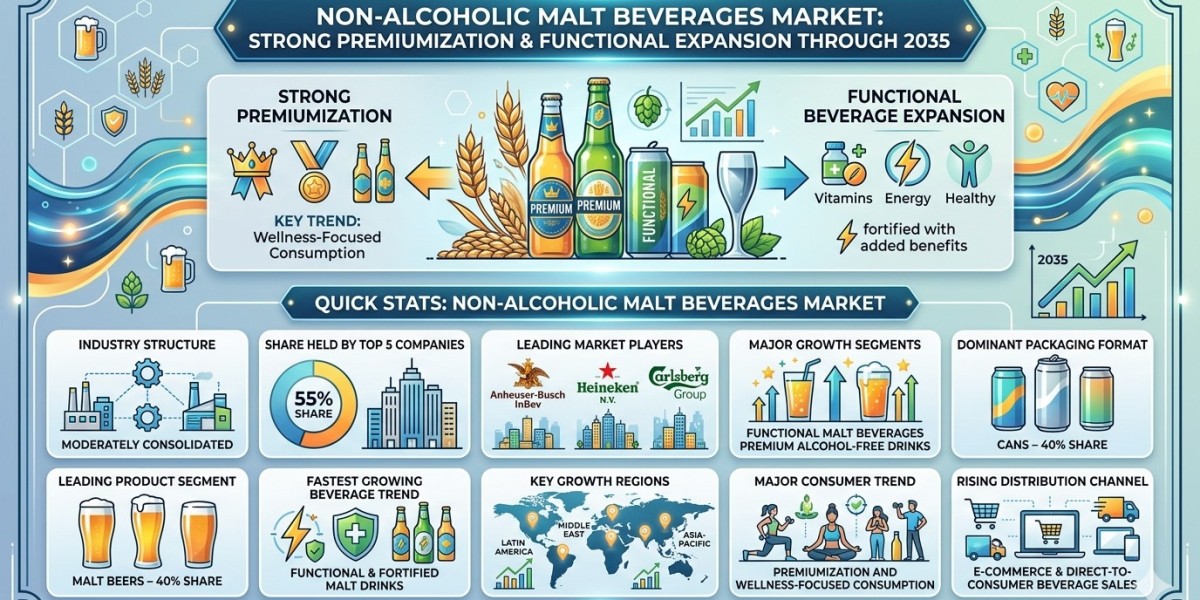 Non-Alcoholic Malt Beverages Market to Witness Strong Premiumization and Functional Beverage Expansion Through 2035
