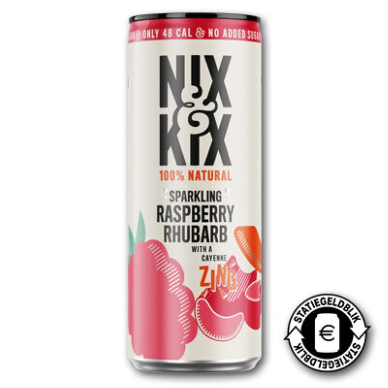 Nix & Kix framboos rabarber kopen – 250ml blik