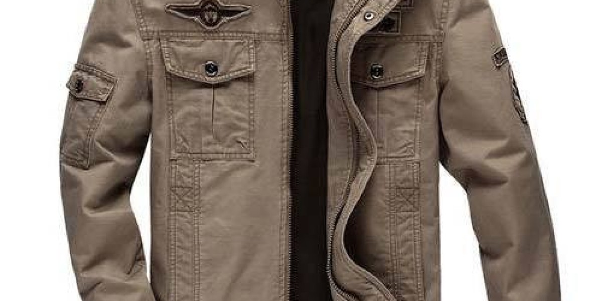 men's brown leather jacket