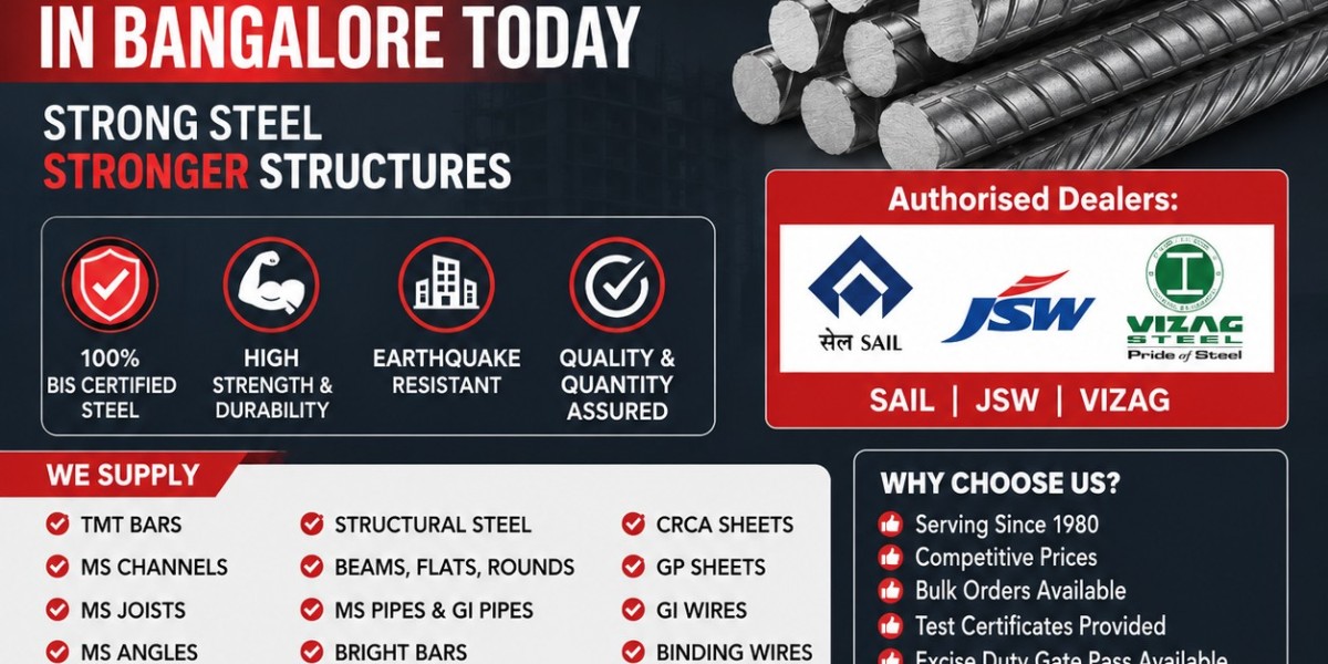 TMT Steel Price in Bangalore Today | JSW Steel Price in Bangalore, SAIL TMT Bar Price Bangalore & Vizag Steel Price 