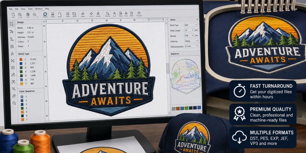 How Professional Embroidery Digitizing Improves Large Order Production