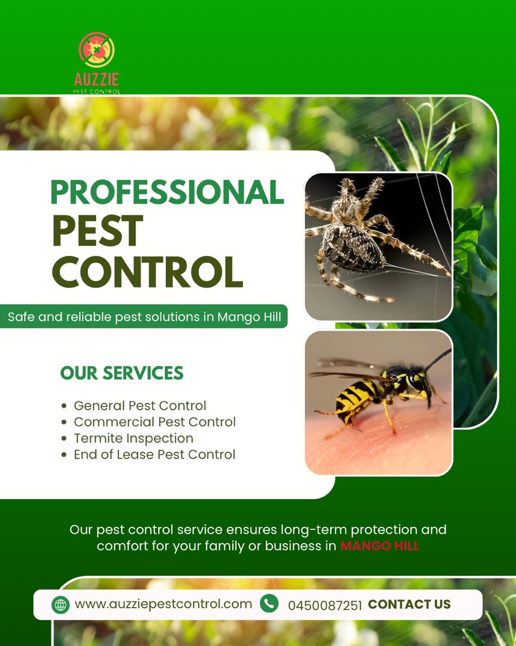 Pest Control Services in Mango Hill - Auzzie Pest Control