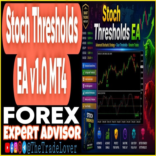 Stoch Thresholds EA v1.0 MQ4 (Works on Build 1471) | Forex Robot | MT4 Expert Advisor - The Trade Lovers