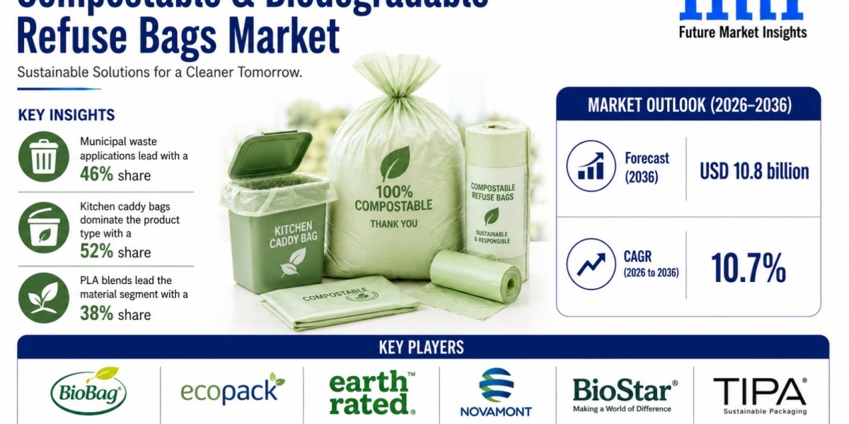 Compostable Biodegradable Refuse Bags Market to Reach USD 10.8 Billion by 2036 | Government Restrictions on Single-Use P