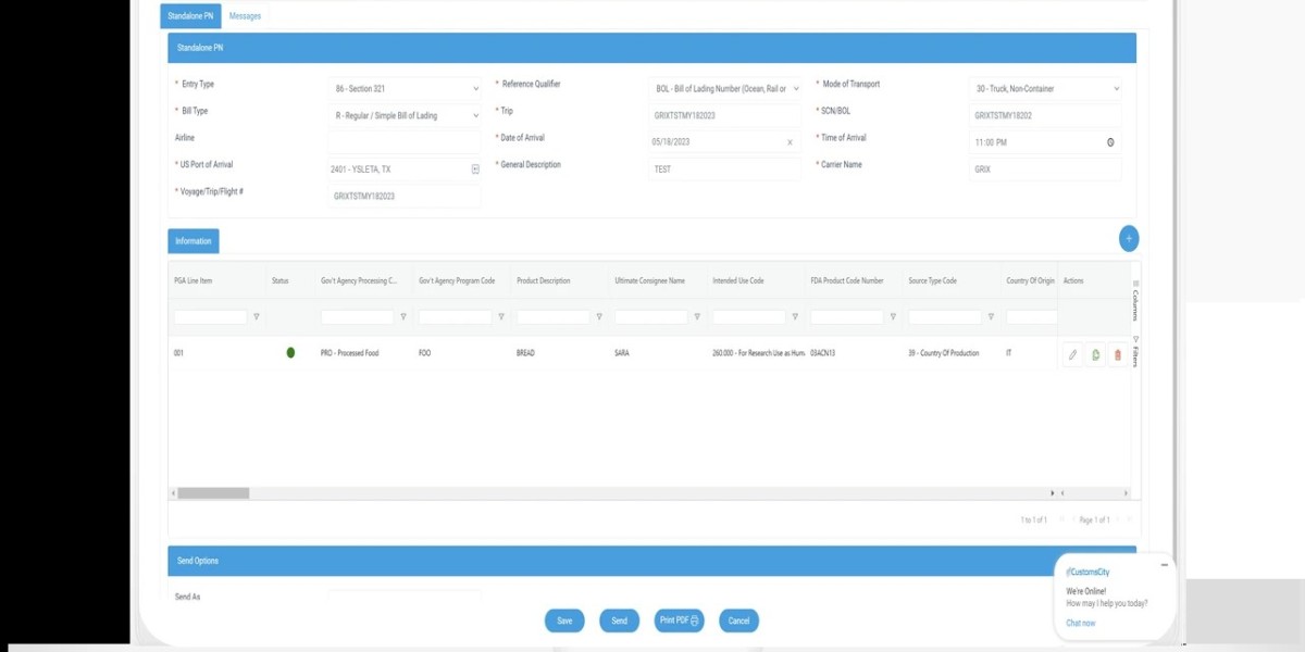 FDA Prior Notice Web Entry and Customs Clearance Software Solution: Simplifying Global Trade Compliance