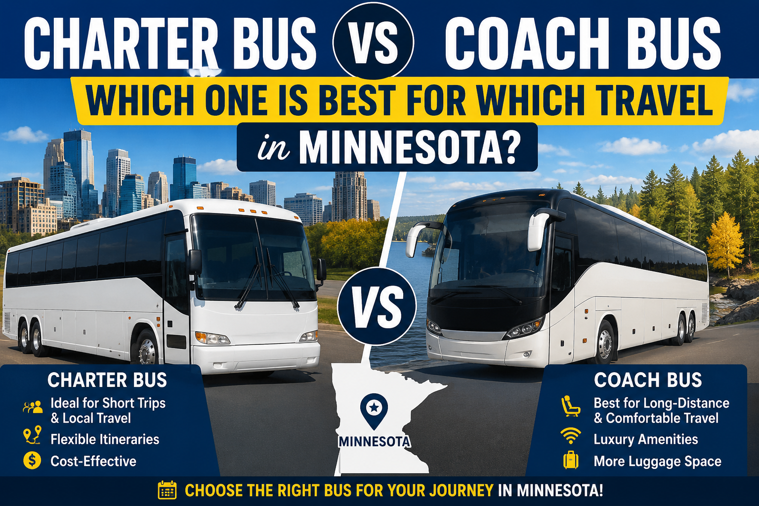 Charter Bus vs Coach Bus: Which One is Best for Which Travel in...