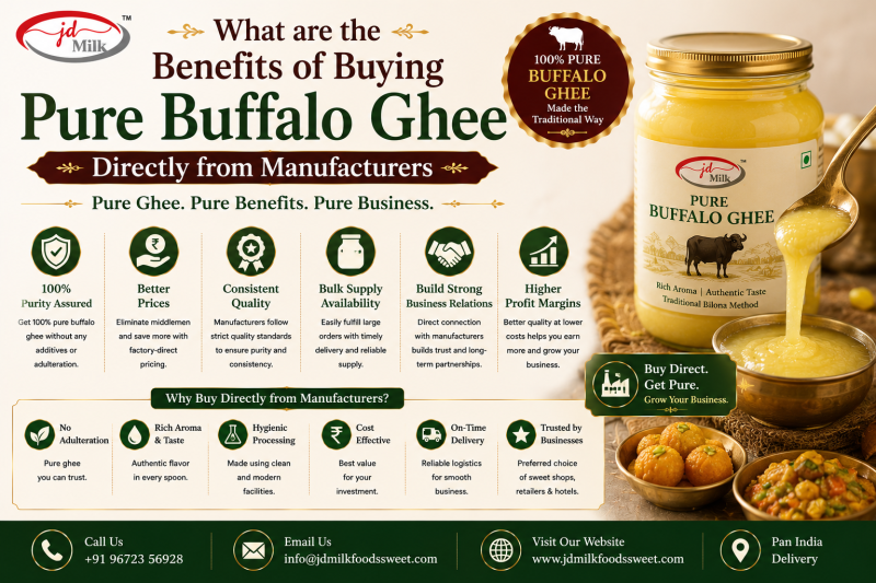 What are Benefits of Buying Pure Buffalo Ghee Directly from Manufacturers: jdmilkfoods — LiveJournal