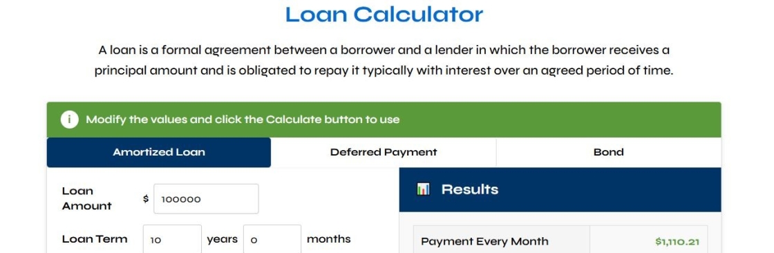 loan amortization calculator Cover Image