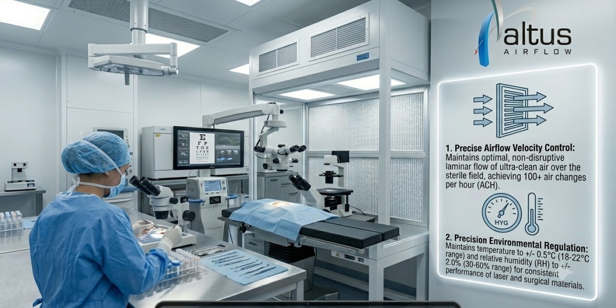 How does the HVAC system support an Ophthalmic Modular Operation Theatre?