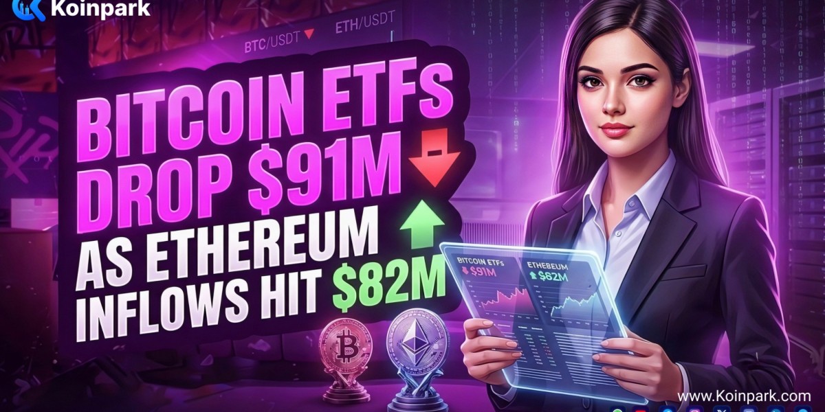 Bitcoin ETFs Drop $91M as Ethereum Inflows Hit $82M
