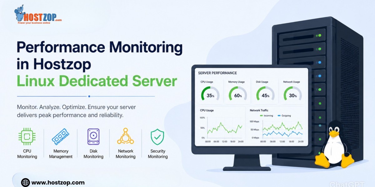 Performance Monitoring In Hostzop Linux Dedicated Server.