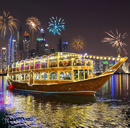 Celebrate New Year Party in Dhow Cruise Dubai Marina 2025/2026