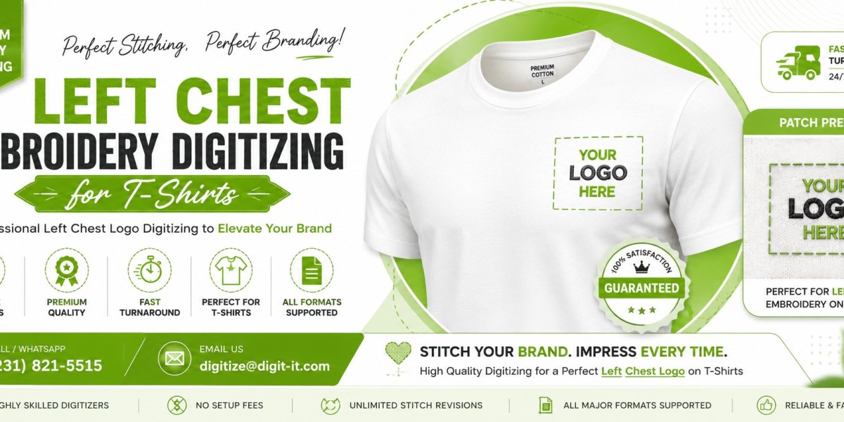 Buy Left Chest Logo Digitizing with Confidence