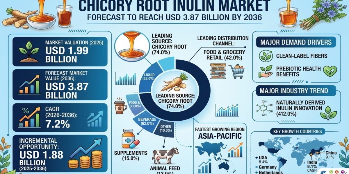 Chicory Root Inulin Market Set to Reach USD 3.87 Billion by 2036