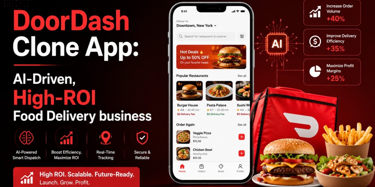 DoorDash Clone App: AI-Driven, High-ROI Food Delivery business