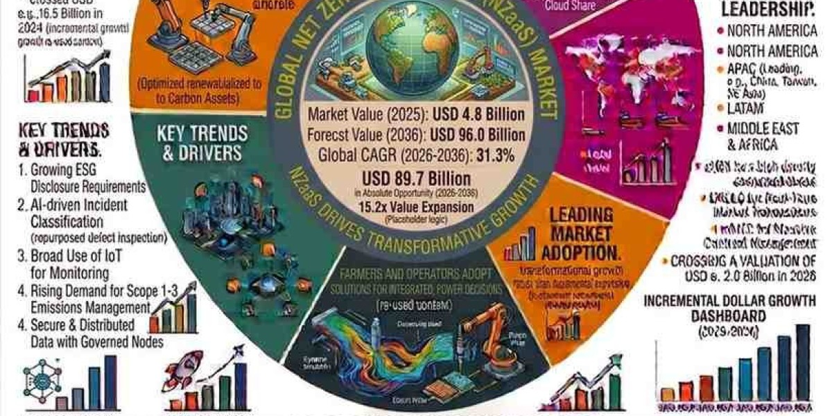 Net Zero-as-a-Service Market to Reach USD 96.0 Billion by 2036, Growing at a 31.3% CAGR