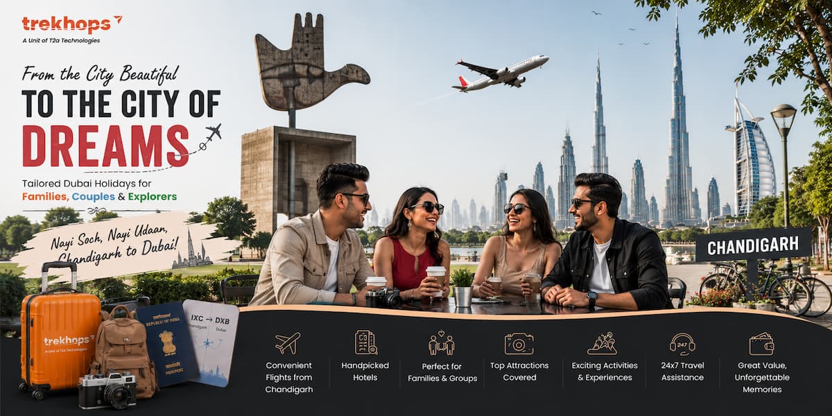 15+ Dubai Tour Packages From Chandigarh | Curated Dubai Holidays & Best Deals - Trekhops India