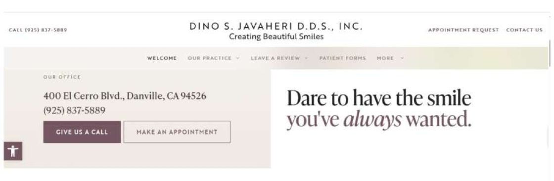 Dino S Javaheri DDS Danville Dentist Cover Image