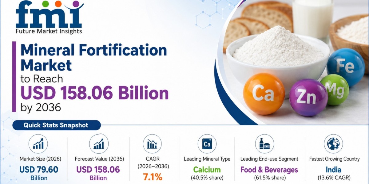 Mineral Fortification Market to Reach USD 158.06 Billion by 2036 as Governments Expand Mandatory Food Enrichment Program