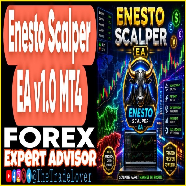 Enesto Scalper EA v1.0 MT4 (Works on Build 1471) | Forex Robot | MT4 Expert Advisor - The Trade Lovers