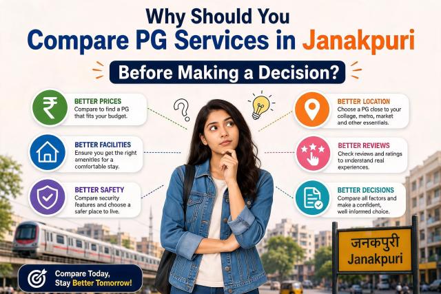 Why Should You Compare PG Services in Janakpuri Before Making a Decision? – @sarikapg on Tumblr