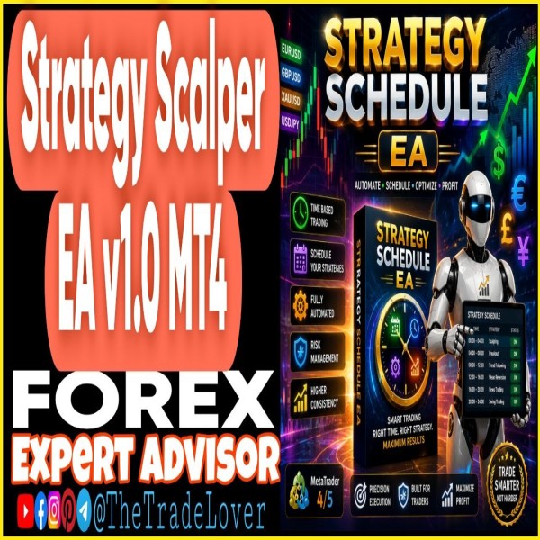 Strategy Schedule EA v1.0 MT4 (Works on Build 1471) | Forex Robot | MT4 Expert Advisor - The Trade Lovers