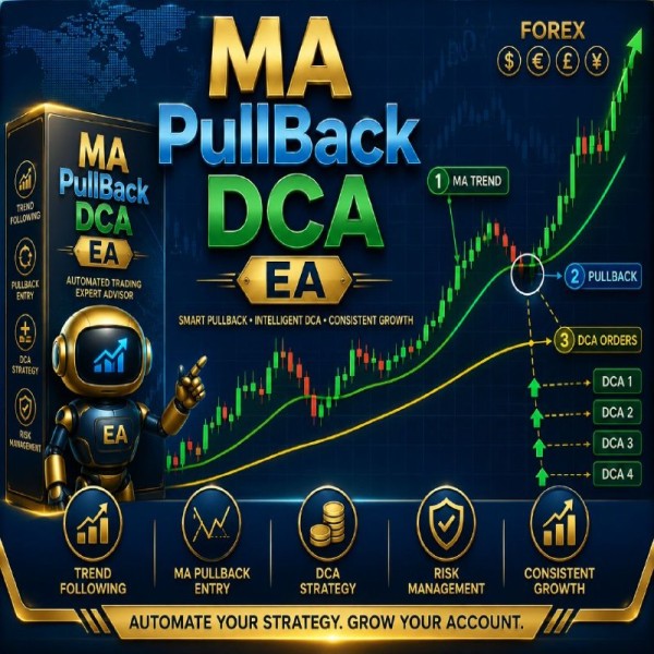 MA Pullback DCA EA v1.0 MQ5 Source Code - AtomFX Store