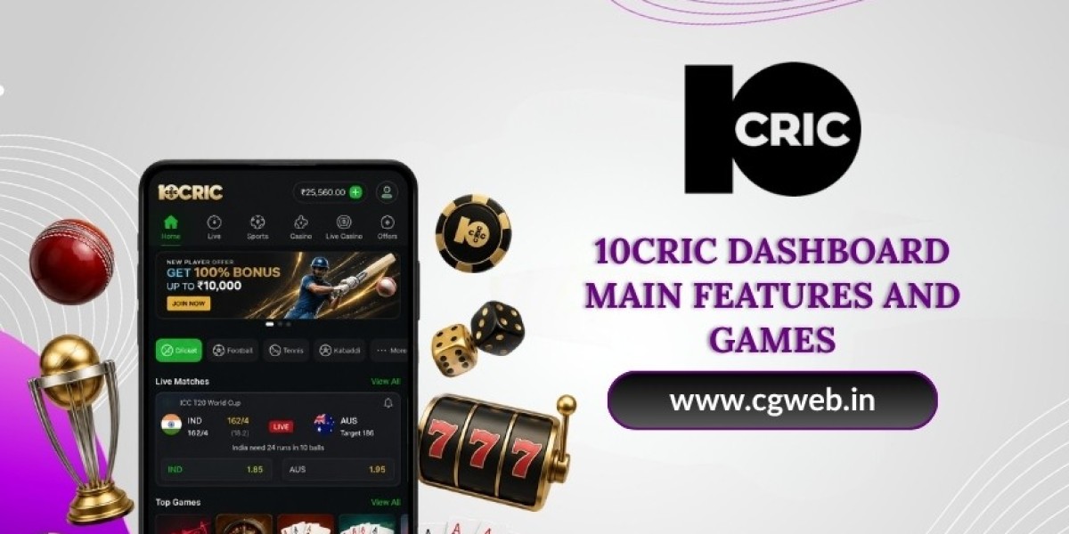 10Cric Dashboard Main Features and Games