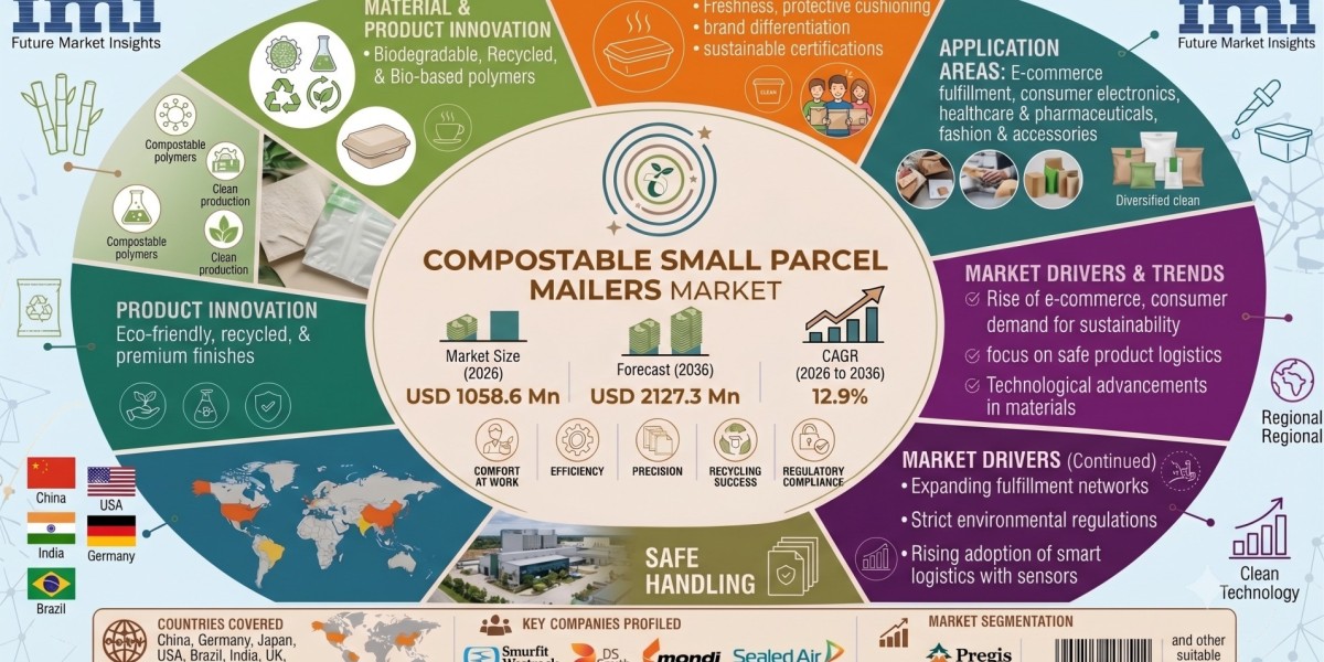 Compostable Small Parcel Mailers Market Outlook Report with Global Forecast to 2036