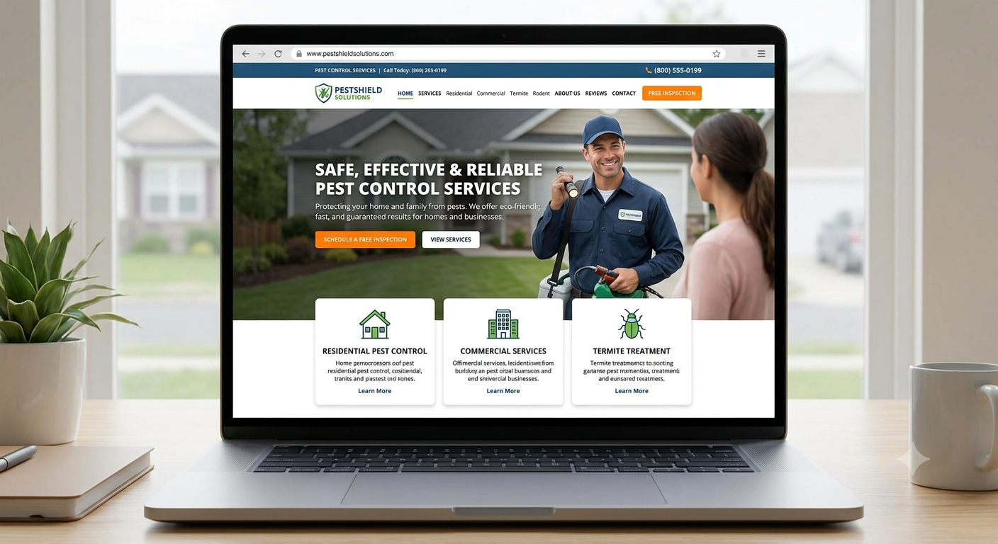 Best Pest Control Website Template Features for Service-Based Businesses