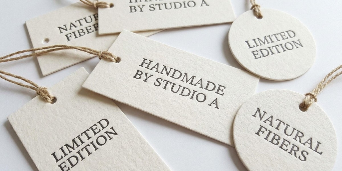 Custom letterpress tags for premium branding