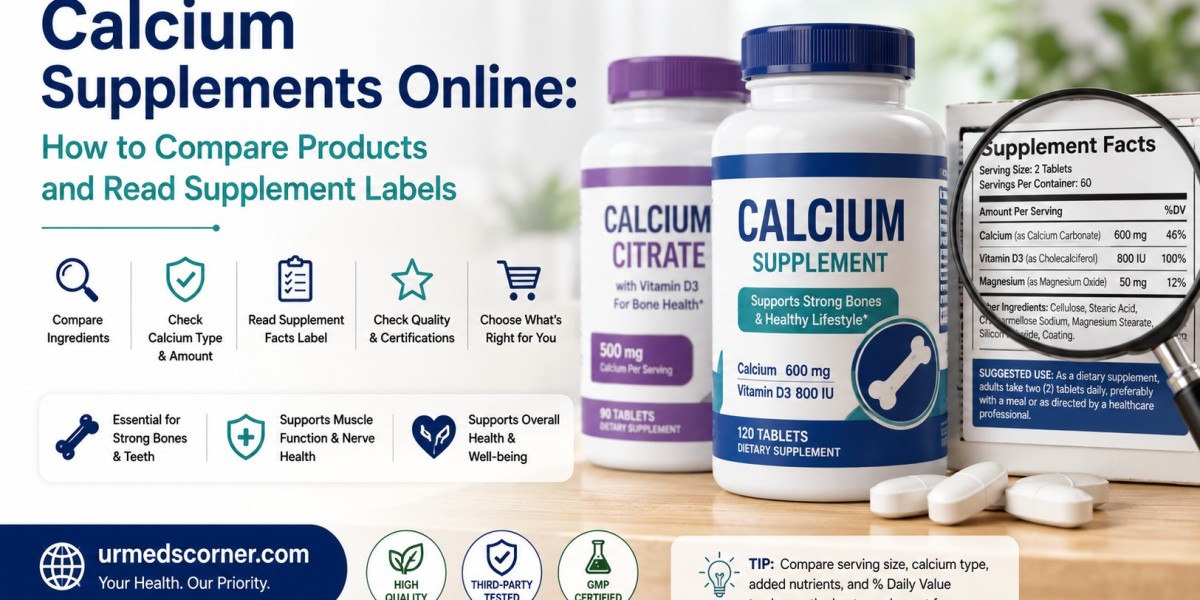 Calcium Supplements Online: How to Compare Products and Read Supplement Labels