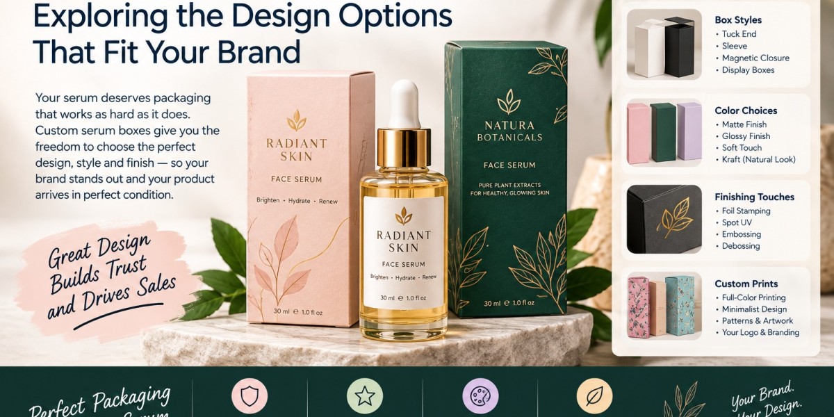 Custom Serum Boxes: Exploring the Design Options That Fit Your Brand