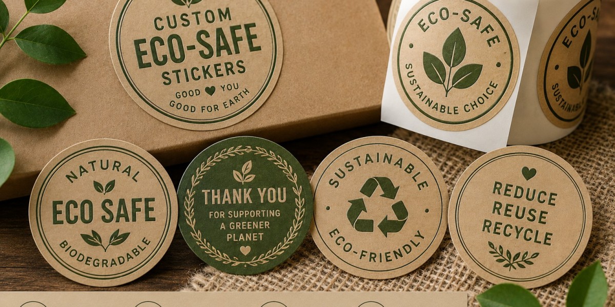 Custom Eco-Safe Stickers For Sustainable Packaging Brands