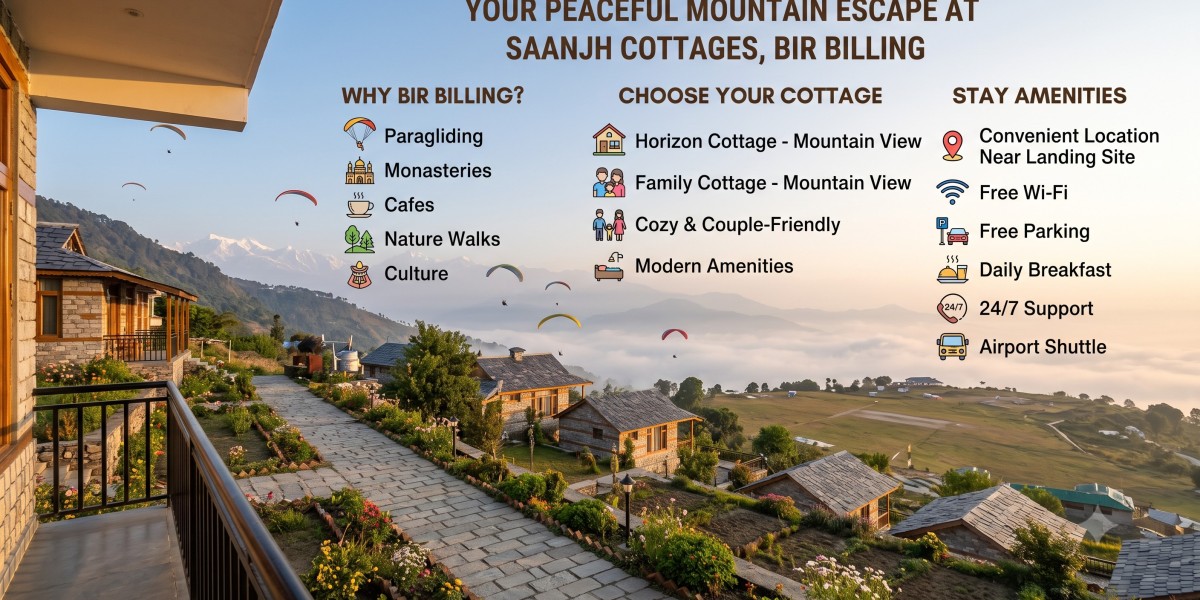 Hotel in Bir: Find a Peaceful Mountain Stay at Saanjh Cottages