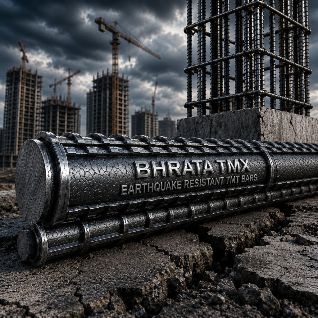 Earthquake Resistant TMT Bars Manufacturer in Gujarat | Bhrata TMX