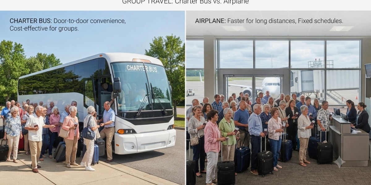 Charter Bus vs. Flying: The Best Travel Option for Large Groups