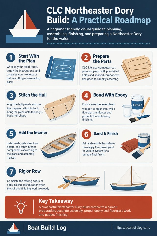 Planning a CLC Northeaster Dory Build? Boat Build Log is a USA-based website that shares boat building progress and project... – @boatbuildlog on Tumblr